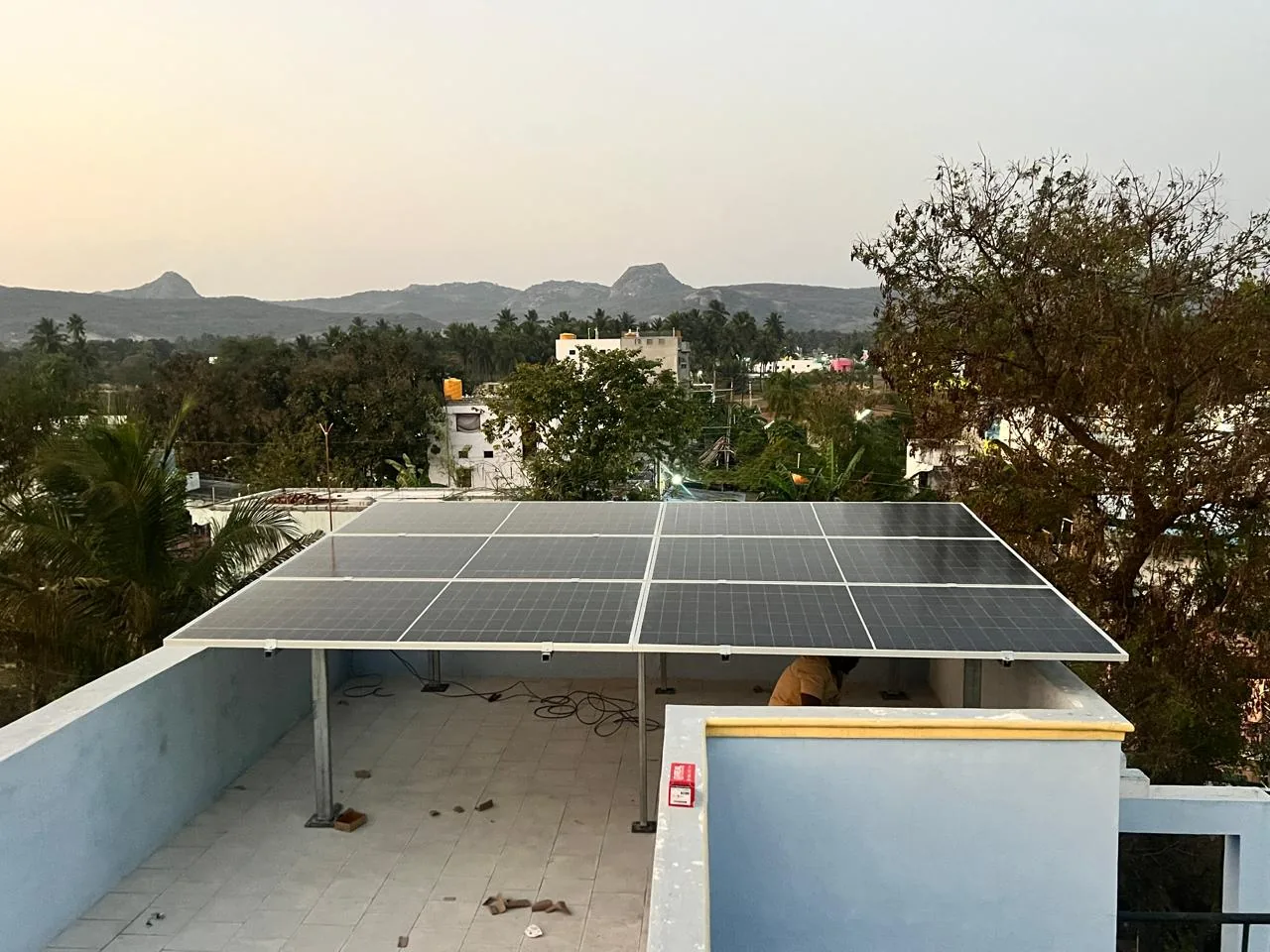 Residential rooftop solar panels installed by JP Solar System