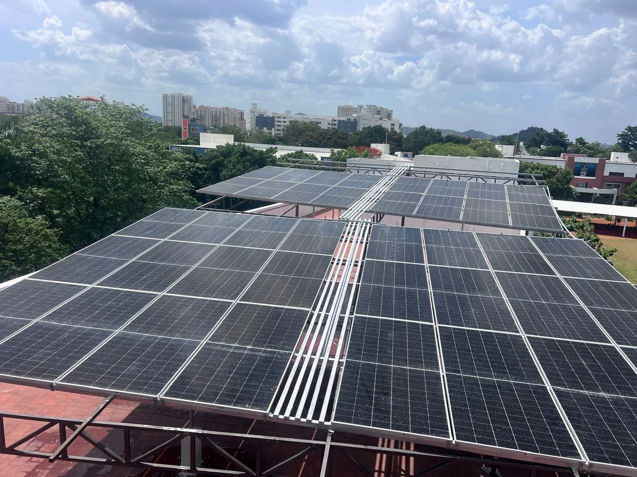 JP Solar System rooftop solar panel installation in Tamil Nadu